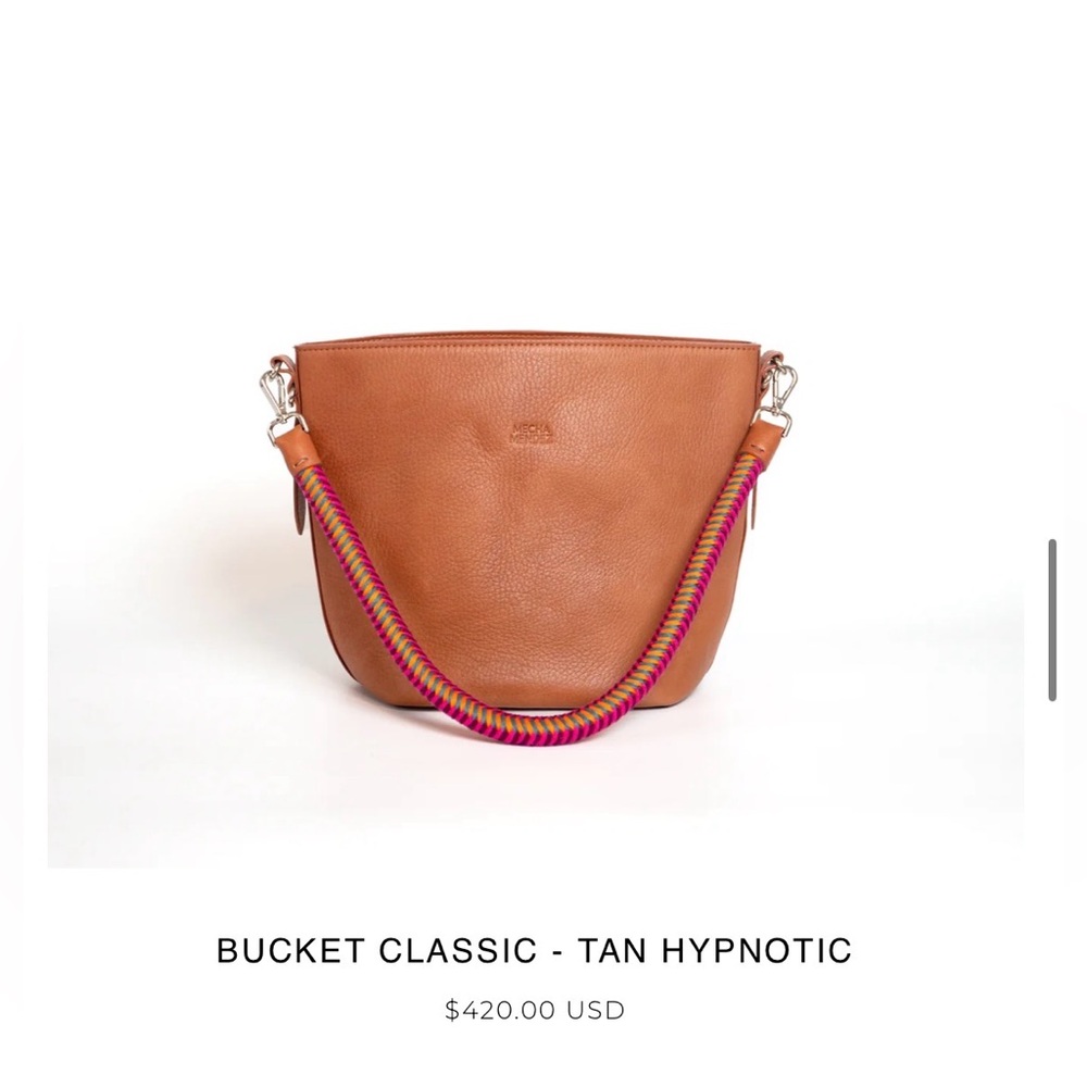 Mecha Mendez - Camel/British Luggage Brown Bucket Shoulder bag